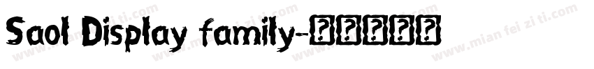 Saol Display family字体转换